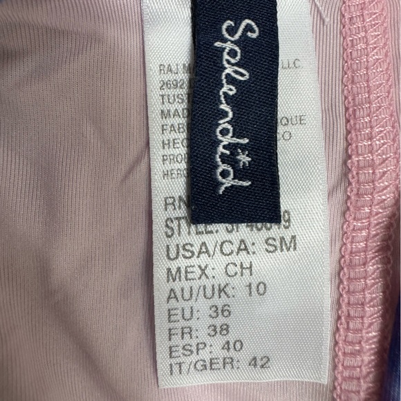 Splendid Tie Dye Purple One piece Swimsuit, Purple, Size Small - Picture 3 of 3